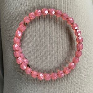 Pink Beaded Alex and Ani Bracelet